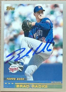 Brad Radke Autographed 2000 Topps #14 