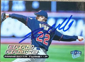 Brad Radke Autographed 2000 Fleer Ultra #181  