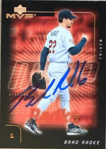 Brad Radke Autographed 2002 Upper Deck MVP #110 