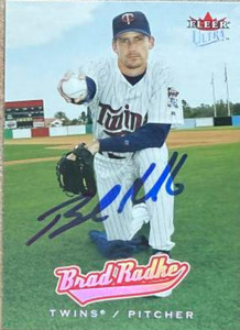 Brad Radke Autographed 2005 Fleer Ultra #50