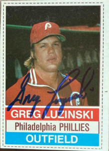 Greg Luzinski Autographed 1976 Hostess #125