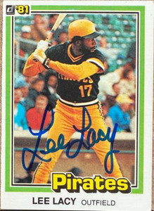Lee Lacy Autographed 1981 Donruss #376