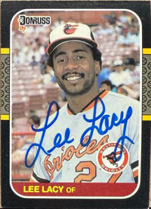 Lee Lacy Autographed 1987 Donruss #336