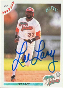 Lee Lacy Autographed 1990 Elite Senior League #25  