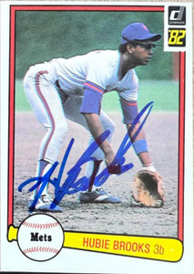 Hubie Brooks Autographed 1982 Donruss #476 New York Mets Card
