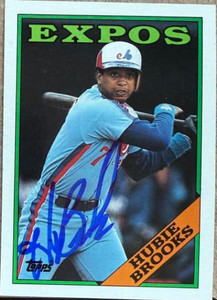 Hubie Brooks Autographed 1988 Topps #50 Hubie Brooks Autographed 1988 Topps #50