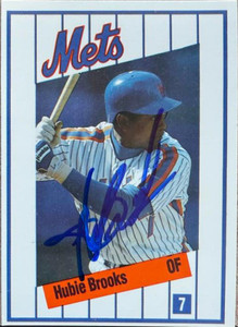 Hubie Brooks Autographed 1991 Kahn's New York Mets SGA #NNO 