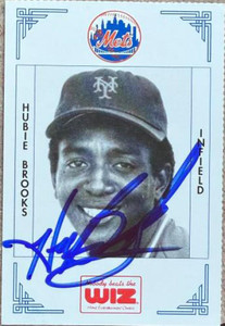 Hubie Brooks Autographed 1991 The Wiz New York Mets SGA #52 Hubie Brooks Autographed 1991 The Wiz New York Mets SGA #52