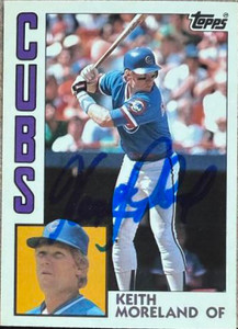 Keith Moreland Autographed 1984 Topps Tiffany #23