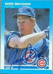 Keith Moreland Autographed 1987 Fleer Classic Miniatures #69