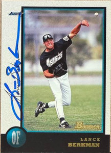 Lance Berkman Autographed 1998 Bowman #194 Houston Astros Card