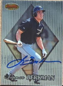 Lance Berkman Autographed 1999 Bowman's Best #140 Houston Astros Card