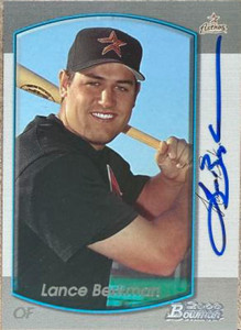 Lance Berkman Autographed 2000 Bowman #239 Houston Astros Card