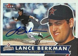 Lance Berkman Autographed 2001 Fleer Tradition #189