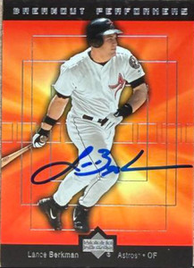 Lance Berkman Autographed 2002 Upper Deck - Breakout Performers #BP4 