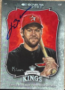 Lance Berkman Autographed 2003 Donruss #5 DK