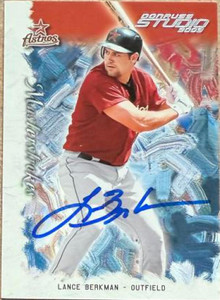 Lance Berkman Autographed 2003 Donruss Studio - Masterstrokes #MS-16 SN1000