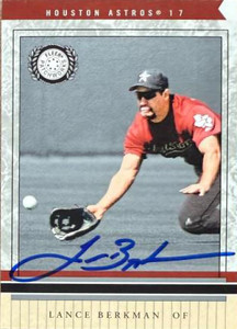Lance Berkman Autographed 2003 Fleer Patchworks #36 Lance Berkman