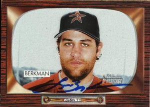 Lance Berkman Autographed 2004 Bowman Heritage #81 