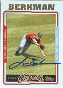Lance Berkman Autographed 2005 Topps #220
