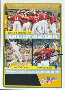 Lance Berkman Autographed 2005 Topps Updates & Highlights #UH119 NLDS Game 4