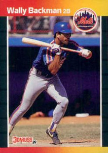 Wally Backman 1987 Topps BB Card #48 + 1988 Topps Card #333 New