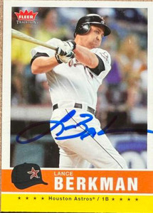 Lance Berkman Autographed 2006 Fleer Tradition #20 
