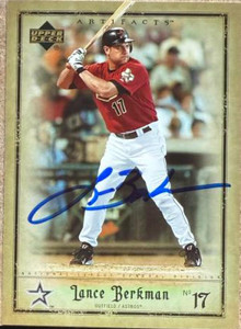 Lance Berkman Autographed 2006 Upper Deck Artifacts #36 