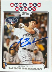 Lance Berkman Autographed 2008 Topps Updates & Highlights #UH178 HRD 