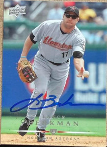 Lance Berkman Autographed 2008 Upper Deck #513  Lance Berkman Autographed 2008 Upper Deck #513