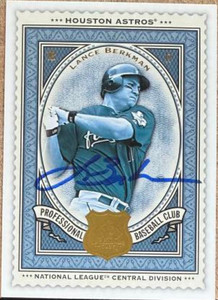 Lance Berkman Autographed 2009 SP Legendary Cuts #81 