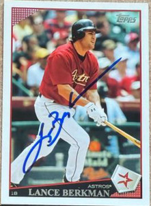 Lance Berkman Autographed 2009 Topps #470