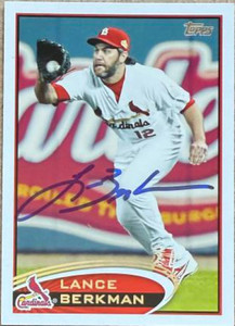 Lance Berkman Autographed 2012 Topps #466