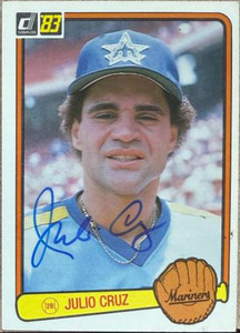 Julio Cruz Autographed 1983 Donruss #379