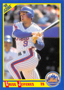 1990 Score #468 Gregg Jefferies VG New York Mets 
