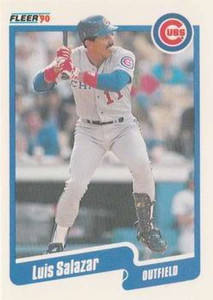 1990 Fleer Update #U-9 Luis Salazar NM-MT  Chicago Cubs 