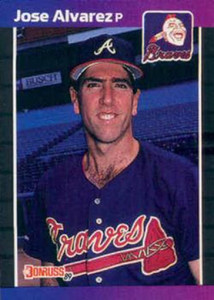1989 Donruss #405 Jose Alvarez NM-MT RC Rookie Atlanta Braves 