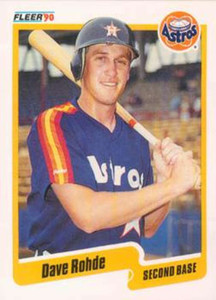 1990 Fleer Update #U-17 Dave Rohde NM-MT  RC Rookie Houston Astros 