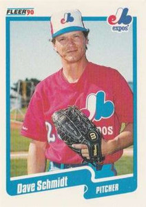 1990 Fleer Update #U-32 Dave Schmidt NM-MT  Montreal Expos 