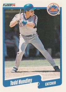 1990 Fleer Update #U-36 Todd Hundley NM-MT  RC Rookie New York Mets 