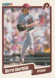 1990 Fleer Update #U-41 Darrel Akerfelds NM-MT  Philadelphia Phillies 