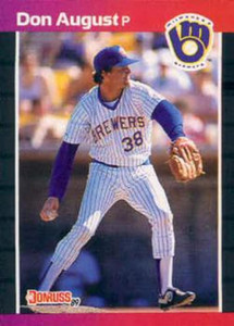 1989 Donruss #410 Don August NM-MT Milwaukee Brewers 