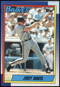 1990 Topps #453 Jody Davis VG Atlanta Braves 