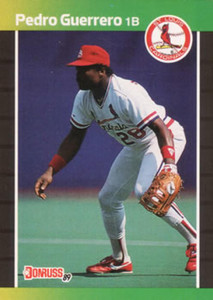 1989 Donruss #418 Pedro Guerrero NM-MT St. Louis Cardinals 