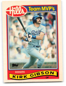 1989 Topps Hills Team MVP's #14 Kirk Gibson NM-MT  Los Angeles Dodgers 