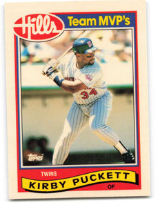 1989 Topps Hills Team MVP's #23 Kirby Puckett NM-MT  Minnesota Twins 