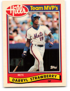 1989 Topps Hills Team MVP's #28 Darryl Strawberry NM-MT  New York Mets 
