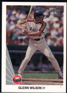 1990 Leaf #268 Glenn Wilson VG Houston Astros 