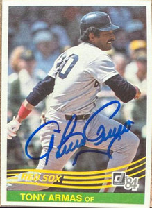 Tony Armas Autographed 1984 Donruss #294