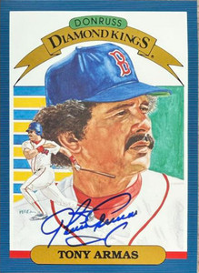 Tony Armas Autographed 1986 Donruss - Super Diamond Kings #5 